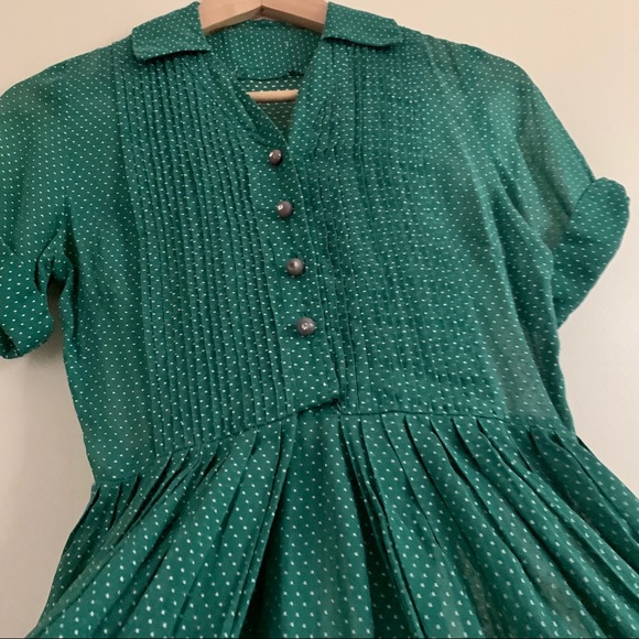 Vintage 40s Dress - Picture 3 of 10
